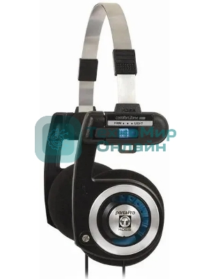 Проводные наушники KOSS Porta Pro Classic черный/голубой, накладные, проводной, складная конструкция