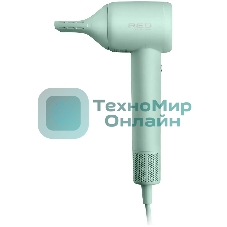 Фен Red Solution F572 зеленый/мятный, 1400 Вт, компактный, ионизация