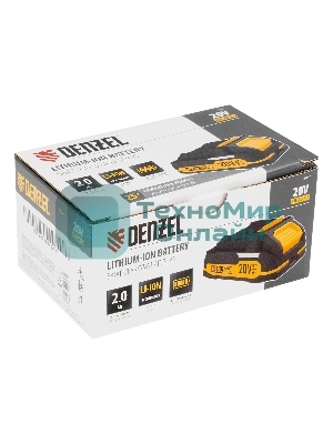 Батарея аккумуляторная Denzel BH-20-2.0, Li-Ion, 20 В, 2,0 А·ч