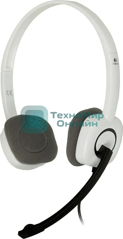 Гарнитура Logitech H150 белый, проводная, 3.5 мм