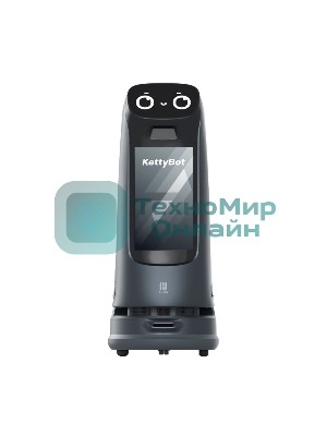 Сервисный робот-доставщик PuduRobotics модели KettyBot Pro (цвет: черный) в компл. с зарядной станц.