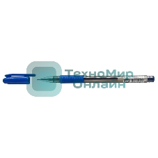 Ручка гелевая Silwerhof Advance (026182-01), d=0.5мм, синие чернила, сменный стержень, линия 0.3мм, резиновая манжета