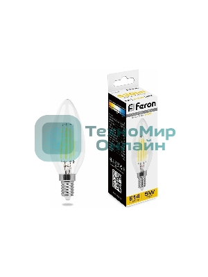 Лампа светодиодная Feron LB-58 свеча E14 5W 2700K