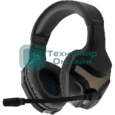 Гарнитура Oklick HS-L370G чёрный, проводная, 3.5 мм