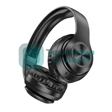 Беспроводные/проводные наушники Borofone BO24 черный, накладные, Bluetooth + проводной, складная конструкция, до 6 ч