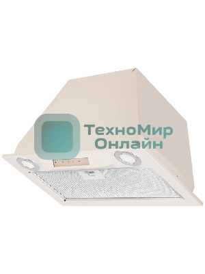 Вытяжка встраиваемая Kuppersberg INLINEA 52 Beige, ширина 52 см, отвод/рециркуляция, 850 м3/час, электронное сенсорное управление, таймер, пульт ДУ, 3 скорости, светодиодное освещение 2х3,5 Вт, металлический жироулавливающий фильтр, угольный фильтр С6С (опция), 42 дБ, кремовый