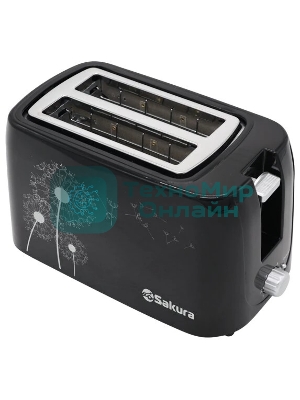 Тостер Sakura SA-7608BK 750 Вт, подогрев черн