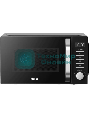 Микроволновая печь Haier HMB-DG208BA черный, 20 л, 800 Вт, переключатели - кнопки, поворотный механизм