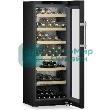 Винный шкаф Liebherr WPbsi 5052-20 001 черная нерж. сталь, 320 л, 2 отсека, 131 бут., класс A