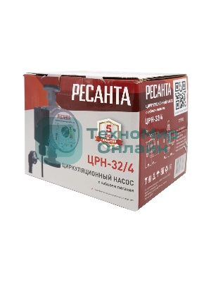 Насос садовый циркуляционный Ресанта ЦРН-32/4 72Вт 3000л/час (77/7/3)