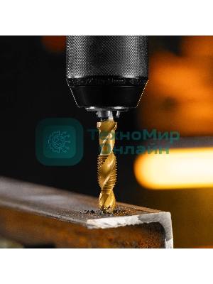 Сверло-метчик Denzel М10 х 1,25 мм, Р6М5