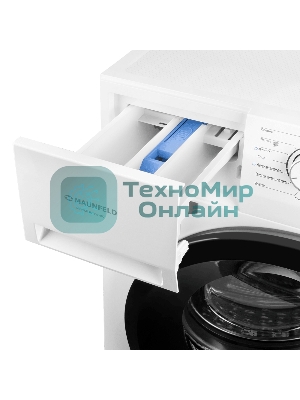 Стиральная машина Maunfeld MFWM148STWH02 белая, загрузка фронтальная 8кг, 1400 об/мин., класс: A+++