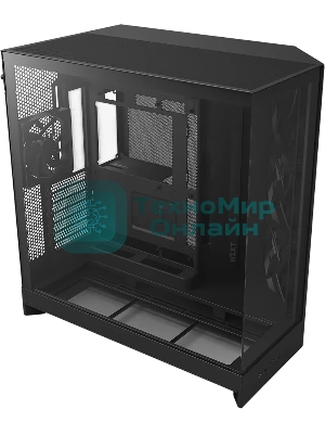 Компьютерный корпус без блока питания Case NZXT H9 Flow RGb+ (2025), Midi-Tower, TG, 6x140мм RGb + 1x120мм RGb, 2xUSB-A 3.2 + 1xUSB-C 3.2, E-ATX, ATX, mATX, mITX черный