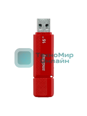 Флешка USB Smartbuy Dock Red (SB16GbDK-R), 16Gb, USB 2.0, R/W 15/5, красный