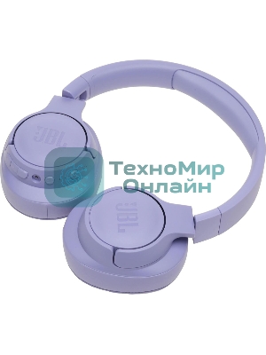 Беспроводные/проводные наушники JBL Tune 770NC фиолетовый, полноразмерные, Bluetooth + проводной, активное шумоподавление, до 70 ч
