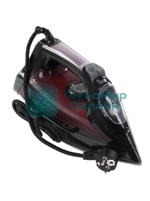 Утюг BQ SI1003 черный/винный/красный, 2600 Вт, 35 г/мин, 160 г/мин, 360 мл