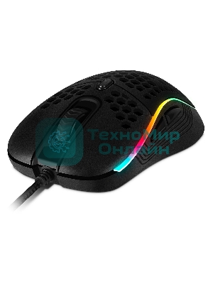 Игровая мышь SVEN RX-G860 чёрная (8 кнопок, 12800 dpi, USB, RGB подсветка )