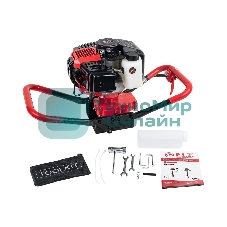 Мотобур бензиновый P.I.T. P51210 (2-х тактный, 1,8кВт, 52 см³, 8000 об/мин, бак 1,2 л, 7,5кг)