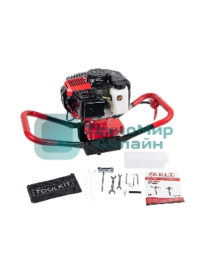 Мотобур бензиновый P.I.T. P51210 (2-х тактный, 1,8кВт, 52 см³, 8000 об/мин, бак 1,2 л, 7,5кг)