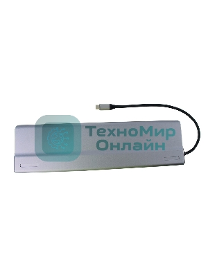 Адаптер VCOM TypeC -->3*USB3.0+2*USB2.0+VGA+RJ45+SD+TF+AUD+HDMI+DP+2*USB3.1 Data+PD