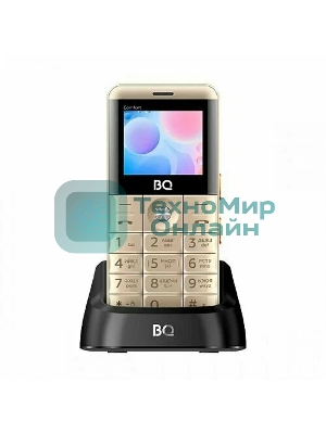 Мобильный телефон BQ 2006 Comfort золотой/черный
