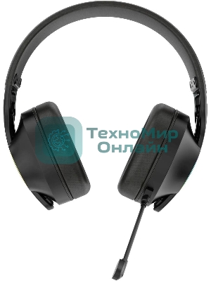 Гарнитура Acer OHR400 чёрный, беспроводная + проводная, USB/mini jack 3.5 мм, до 45 ч, подсветка