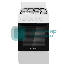 Плита газовая Maunfeld MGC50GEW08 белый, конфорок 4 шт, духовка 59 л, 50 см x 88 см x 65 см