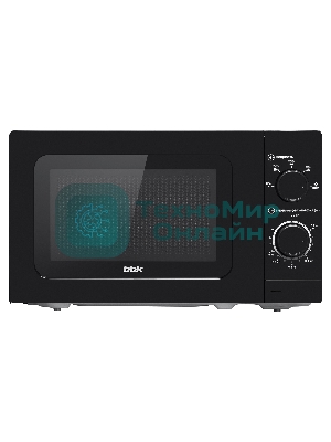 Микроволновая печь BBK 20MWS-717M/B черный, 20 л, 700 Вт, переключатели - поворотный механизм