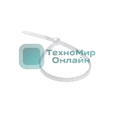 Хомут кабельный Rexant 3.6х300 петлевой нейлон белый (уп. 100 шт)