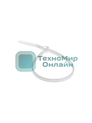 Хомут кабельный Rexant 3.6х300 петлевой нейлон белый (уп. 100 шт)