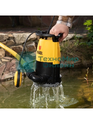 Дренажный насос Denzel DP-450S для чистой и грязной воды, 450 Вт, напор 6 м, 12000 л/ч