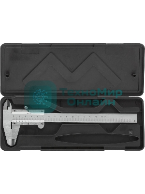 Штангенциркуль нониусный FIT 19840 серебристый пластиковый футляр