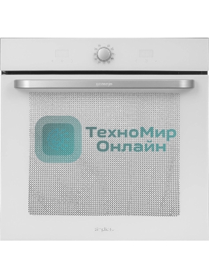 Электрическая духовка Gorenje BOS67371SYW 60 см, 77 л, Коллекция: Simplicity, Очистка паром AquaClean, 12 режимов, белый