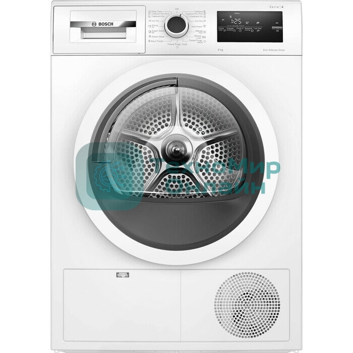 Сушильная машина Bosch WTN86211ME белый, 8 кг, сушка - конденсационная, программ - 13, 59.8 x 84.2 x 61.3 см