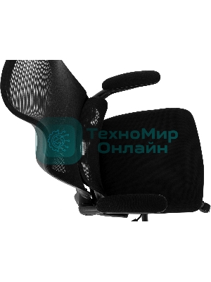 Кресло руководителя Бюрократ Sigma 1 черный сетка/ткань крестов. пластик