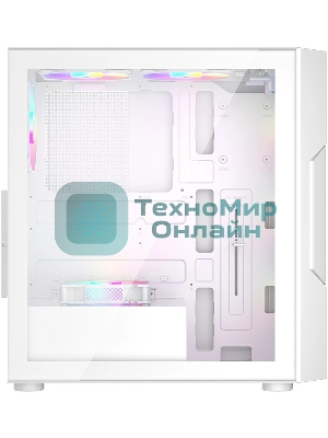Компьютерный корпус 1STPLAYER TRILOBITE T7-P белый, ATX, 4x120мм LED fans