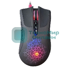 Мышь проводная A4Tech Bloody A90 черный, 6200 dpi, USB, кнопки - 8