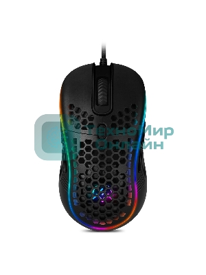 Игровая мышь SVEN RX-G860 чёрная (8 кнопок, 12800 dpi, USB, RGB подсветка )