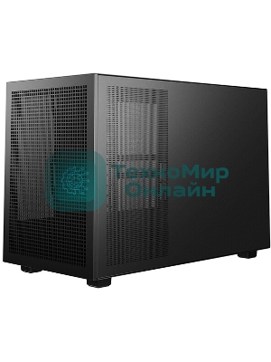 Корпус DeepCool CH260 Wood, Micro-Tower, чёрный