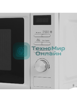 Микроволновая печь Ardo MEA20-EW2 белый, 20 л, 700 Вт, переключатели - кнопки, поворотный механизм