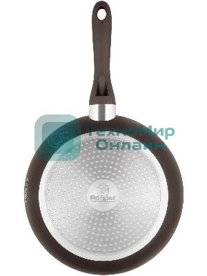 Сковорода Rondell Grillage RDA-1430, 26см, без крышки, коричневый