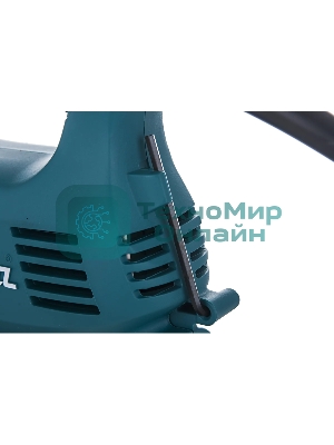 Лобзик электрический Makita 4329KX1 Лобзик,в\рук, 450Вт,500-3100об\м,ход-18мм,рез-65мм,1.9кг,чем,маятн,набор A-86898