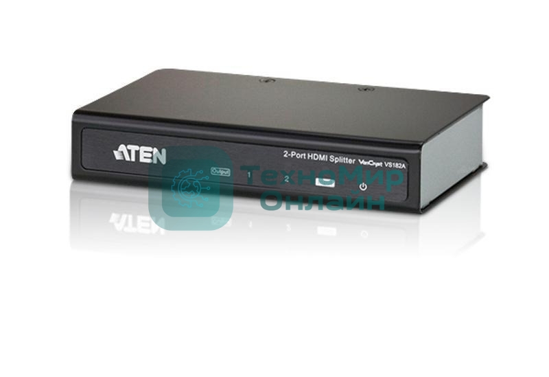 Разветвитель ATEN VS182A-AT-G 2 PORT HDMI Splitter W/1,8M W/EU ADP,