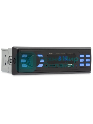 Автомагнитола Digma MCP-225B, 1 DIN, Bluetooth, USB Type-A, AUX