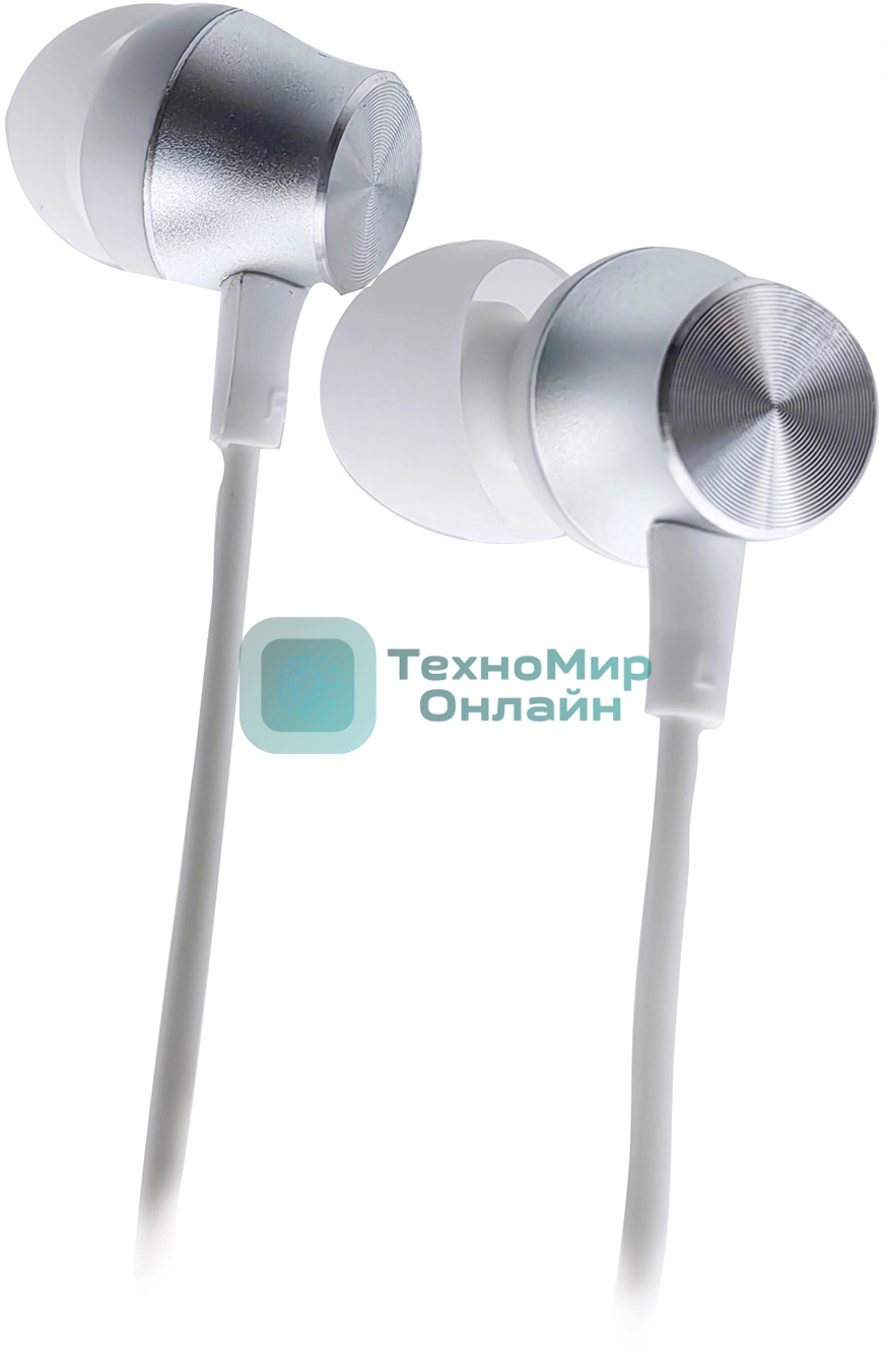 Проводные наушники Oklick HS-S-240 белый, внутриканальные, Jack 3.5 мм