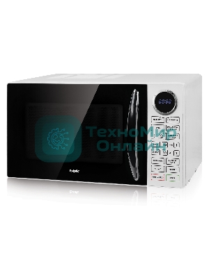 Микроволновая печь BBK 23MWG-930S/BW белый/черный, 23 л, 900 Вт, переключатели - сенсор