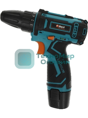 Дрель-шуруповерт Bort BAB-12x2Li-F, 12 В, 1,5 Ач, 36 Нм, щеточный
