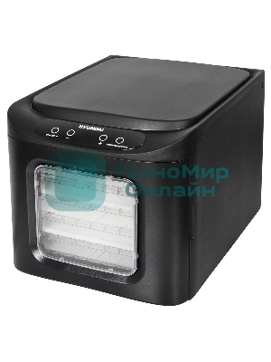 Сушка для фруктов и овощей Hyundai HYFD-P1203 12под. 500 Вт, черный