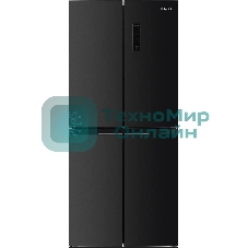 Холодильник Hotpoint HFL4 522I XBR черный трехкамерный 266/160 л морозилка снизу, No Frost, Side by Side
