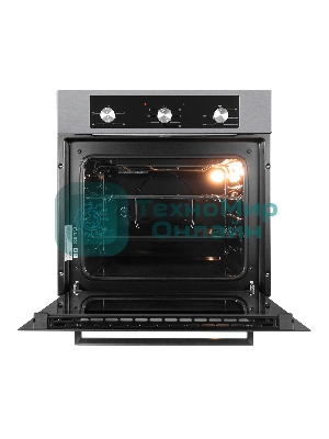 Духовой шкаф электрический встраиваемый LEX EDM 042 IX нержавеющая сталь/черный